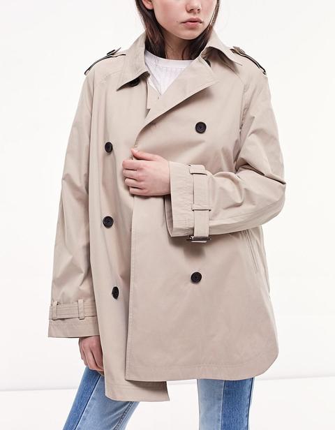 Trench Stile Parka Pietra