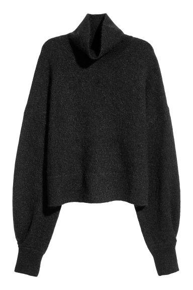 Pullover Collo Alto In Mohair