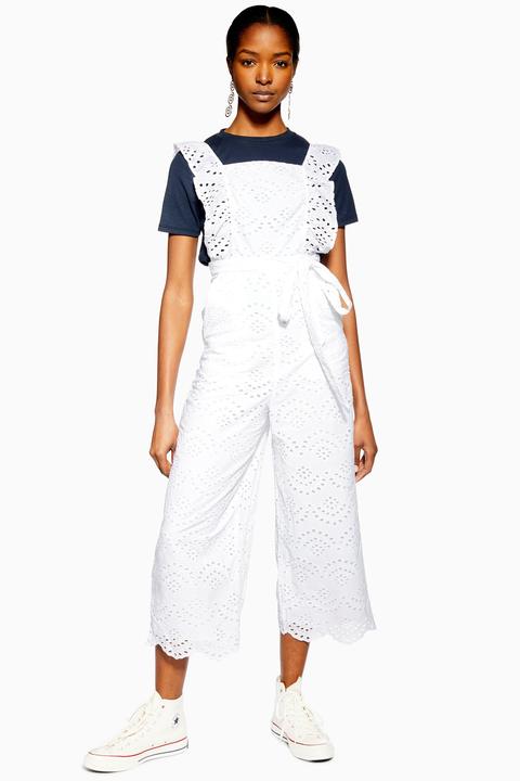 Topshop store broderie jumpsuit