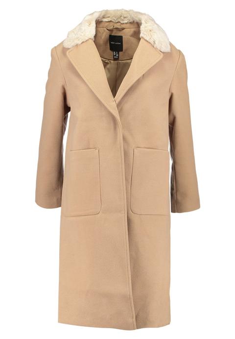 New Look Cappotto Classico Mink