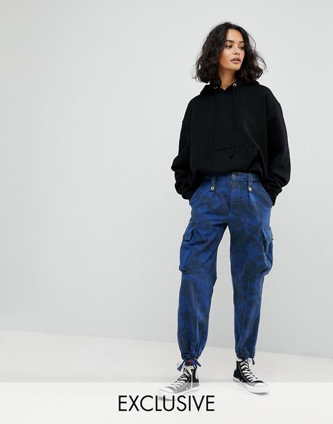 Reclaimed Vintage Revived Overdye Camo Trousers