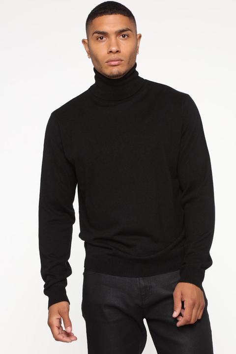Deangelo Turtleneck Sweater - Black from Fashion Nova on 21 Buttons