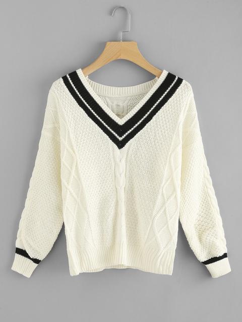 Jersey De Punto A Rayas