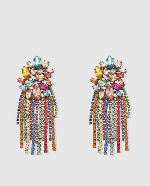 El Corte Inglés - Pendientes De Pedrería Multicolor