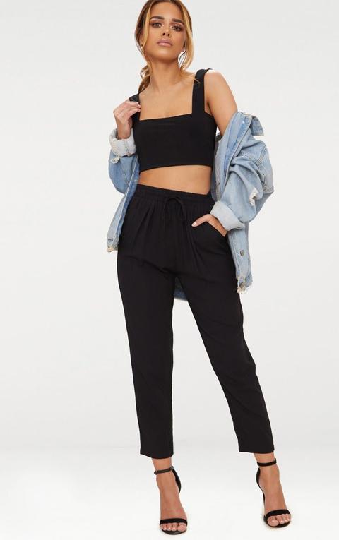 Petite Black Casual Trousers