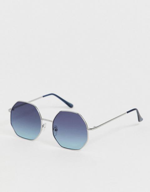 Aj Morgan - Lunettes De Soleil Octogonales - Argenté