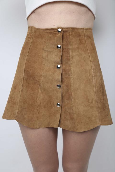 Alma Suede Vintage Skirt