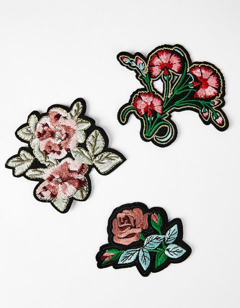 Set De Parches Flores
