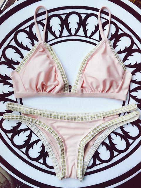 Padded Piped Bikini Set