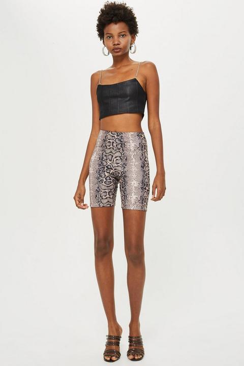 Snake Print Cycling Shorts By We Own The Night