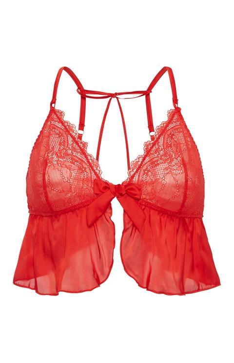 Red Floaty Bralette from Primark on 21 Buttons