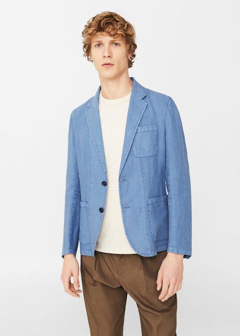 Giacca Slim-fit Lino