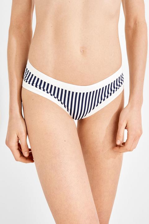 Braga De Bikini Culotte Brasileño A Rayas