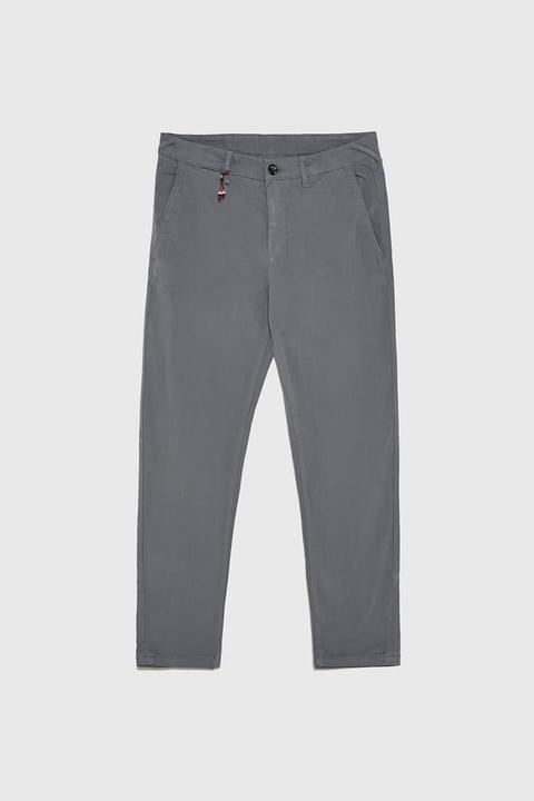 Cropped Chino Trousers