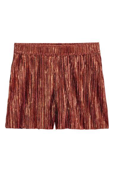 H & M - Shorts Plissettati - Arancione