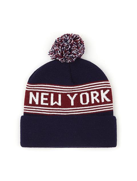 Pom Pom New York Beanie