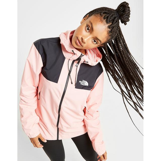 the north face panel wind jacket pink