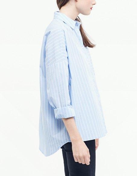 Camicia Oversize Celeste