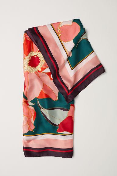 Pañuelo Estampado De Satén