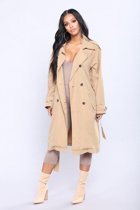 Picture Perfect Trench Coat - Camel