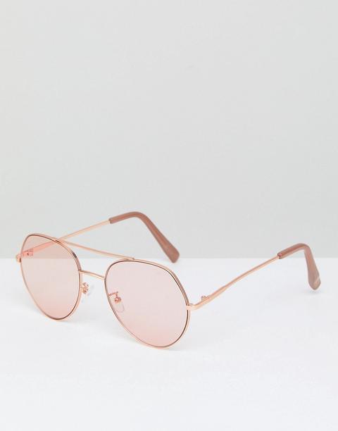 Bershka - Occhiali Da Sole Modello Aviatore - Rosa