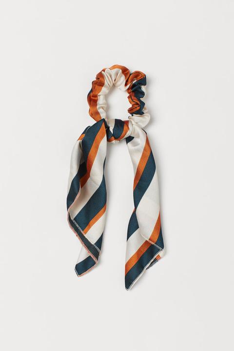 H & M - Elastico Arricciato A Foulard - Bianco