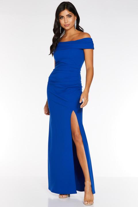 quiz royal blue bardot dress