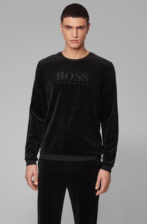 Hugo boss deals velour sweatshirt