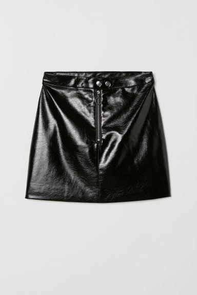 H & M - Gonna Laccata - Nero