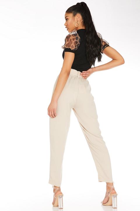Stone Paper Bag Trousers from Quiz on 