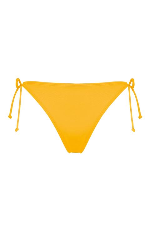 Yellow Mix And Match Triangle Bikini Bottoms