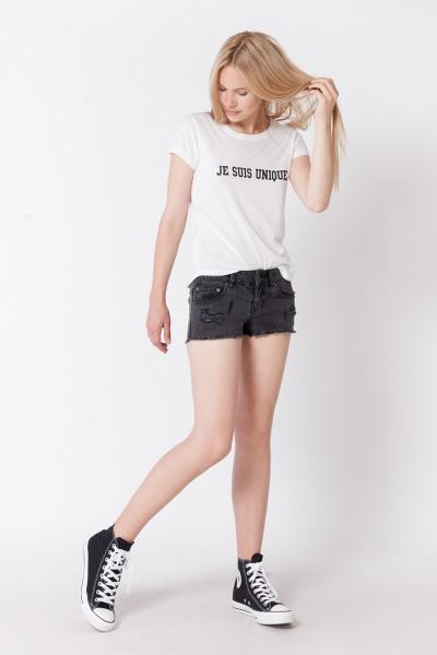 Low Rise Frayed Shorts