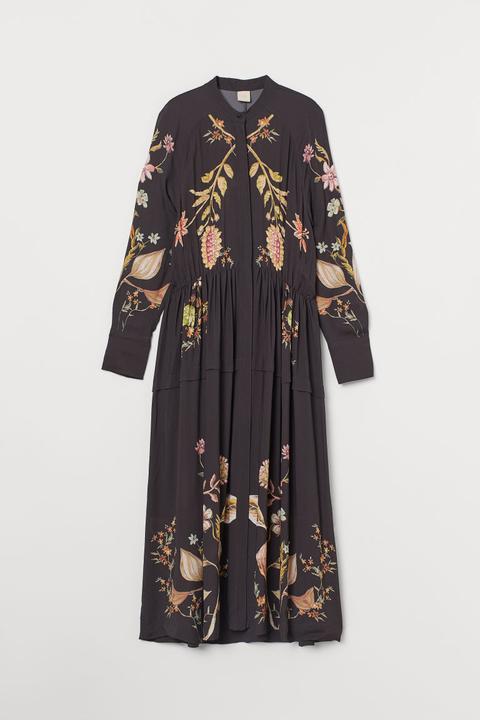 Vestido Camisero Largo - Beis