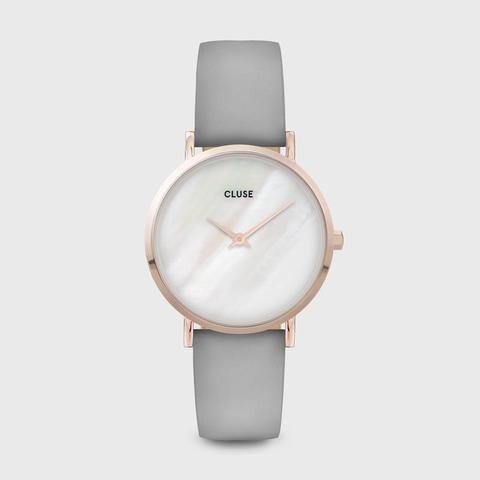 Minuit Leather Grey, Rose Gold Colour