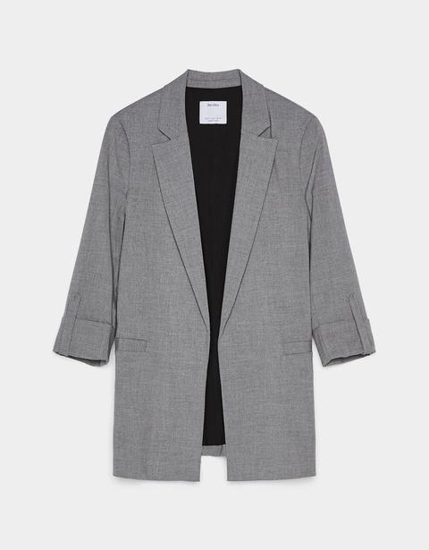 Blazer Con Manga Rolled Up