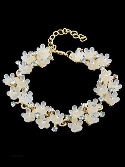 Bracciale Con Fiori Albicocca