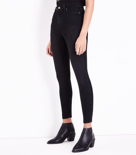 Black High Rise Super Skinny Dahlia Jeans New Look