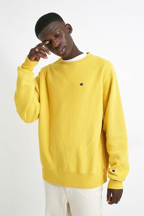 Crew Neck Sweatshirt - Yellow Xl 
