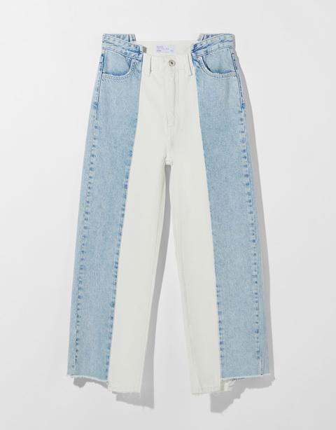 Jeans Straight Bicolor