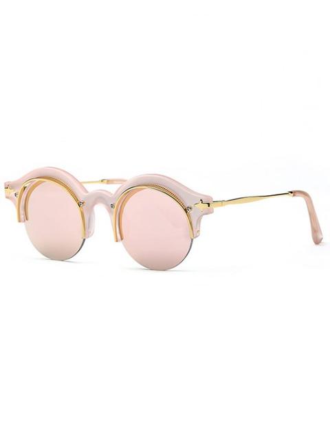 Pink Eyebrow Mirrored Sunglasses