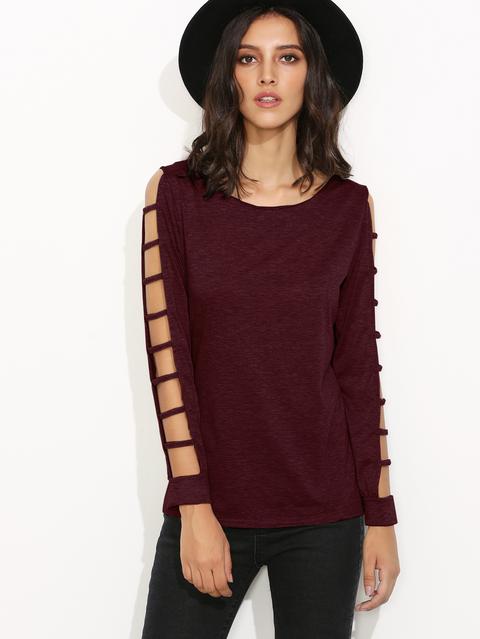 Maglia Con Maniche Cut Out