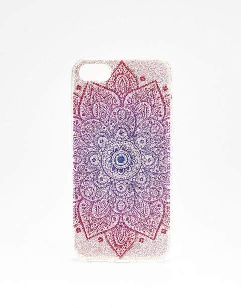 Carcasa Relieve Purpurina Iphone 7