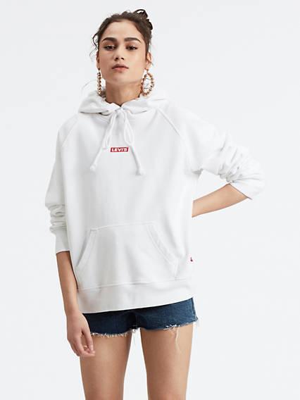 white baby hoodie