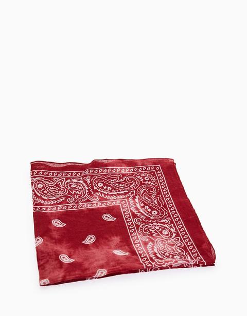 Foulard Bandana Tie-dye Rosso Scuro