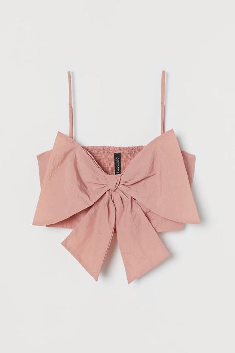Top Cropped Con Lazo - Rosa