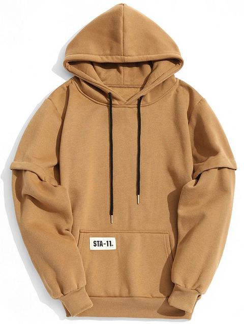 Felpa Con Cappuccio Terry Kangaroo Pocket Uomo