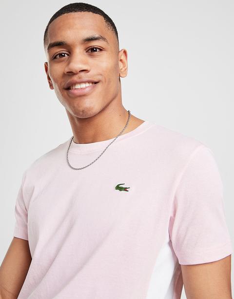 Lacoste T-shirt Side Panel Homme - Rose, Rose