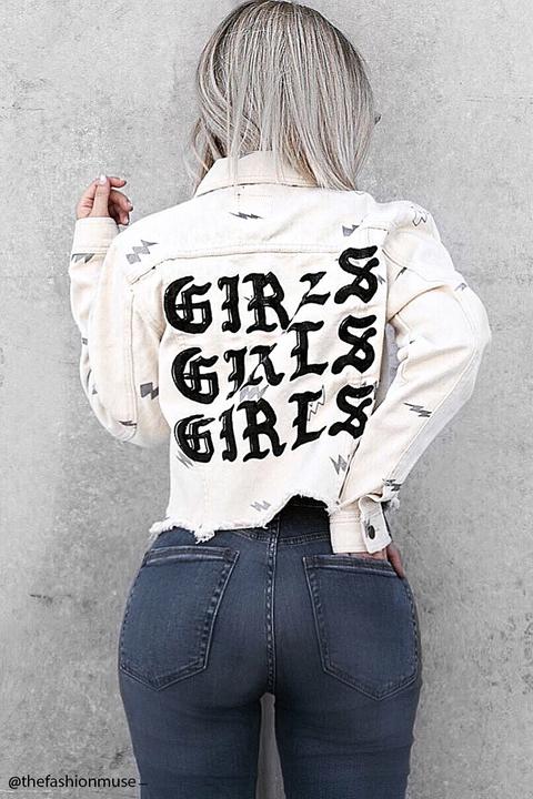 Giubbotto Di Jeans “girls”