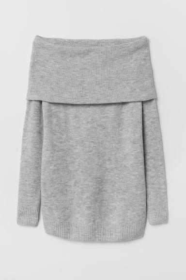 H & M - Mama Pullover Spalle Scoperte - Grigio