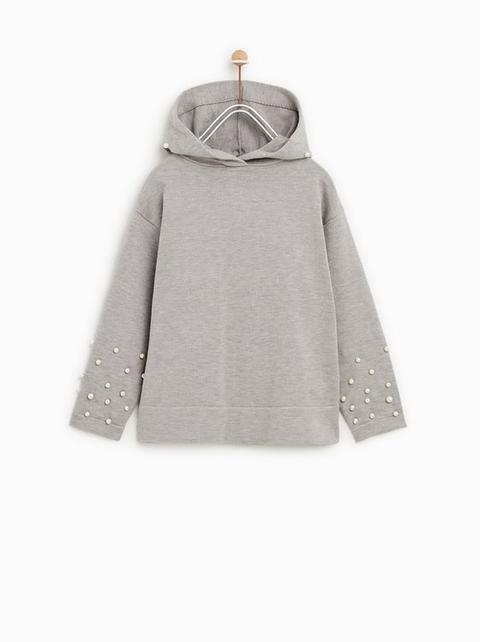 Sudadera Capucha Perlas